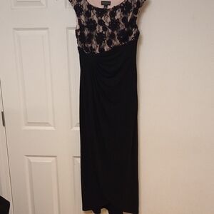 Connected Apparel Black Sleeveless Scoop Neck Maxi Dress